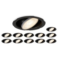 SLV 1008066 Universal Downlight Set, 12x LED-Einbauleuchte, DIM, 5/7W, CCT 27/3/4/65K SLV 1008066 Universal Downlight Set, 12x LED-Einbauleuchte, DIM, 5/7W, CCT 27/3/4/65K