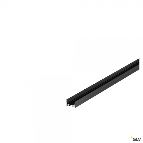 SLV 1004923 Grazia 20, Aufbauprofil, schwarz, B/H/L 3,5x2,2x150cm, LED Strips max.B.2cm