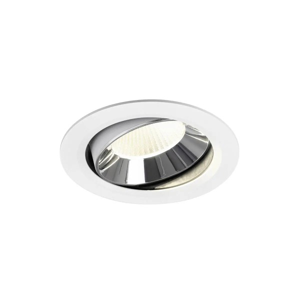 SLV 1010022 Numinos Move XL, LED-Einbaustrahler, 24W, 4000K, 3800lm, 40°, in weiß/chrom