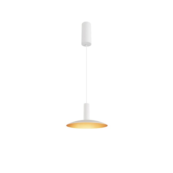 SLV 1007519 Lalu Elypse 22, LED Hängeleuchte, weiß, gold, dimmbar, 9.5W, 3000K, 680lm