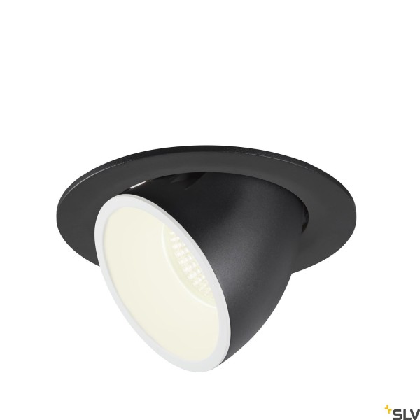 SLV 1006018 Numinos Gimble L, Deckeneinbauleuchte, schwarz/weiß, LED, 25,4W, 4000K, 2450lm, 55°