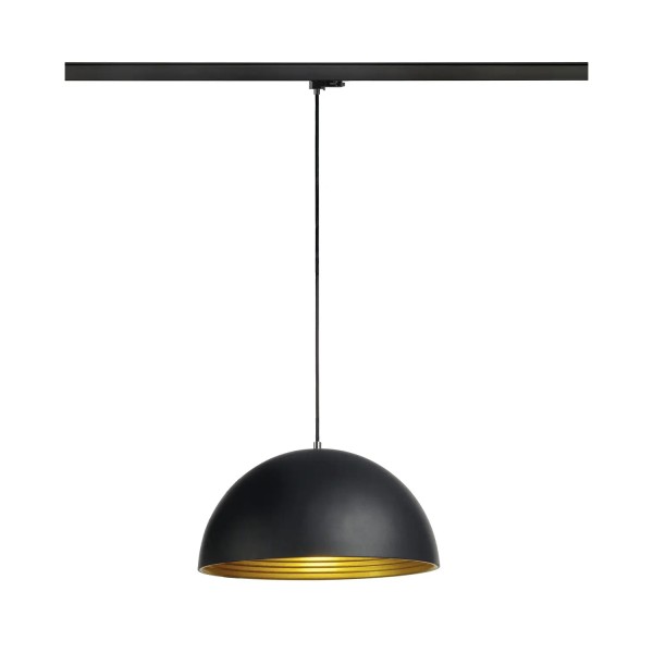 SLV 1008541 Forchini M 40 Track, 3-Phasen Hängeleuchte, E27, in schwarz/gold