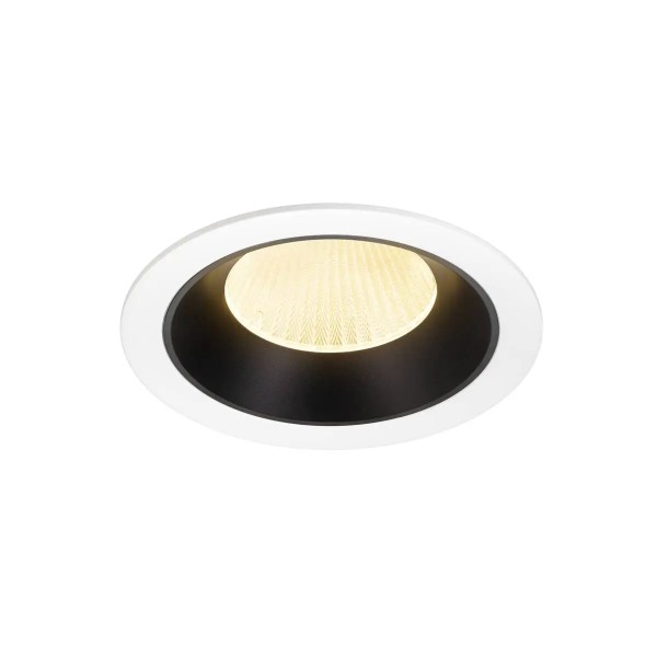 SLV 1009945 Numinos XL, LED-Einbauspot, 24W, 3000K, 3600lm, 20°, in weiß/schwarz