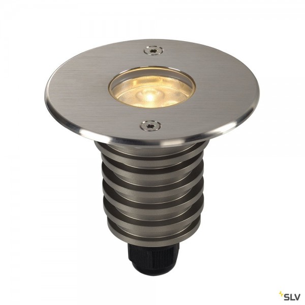 SLV 233520 Dasar 920 HV, Bodeneinbaustrahler, Edelstahl gebürstet, IP67, LED, 5,5W, 3000K, 300lm