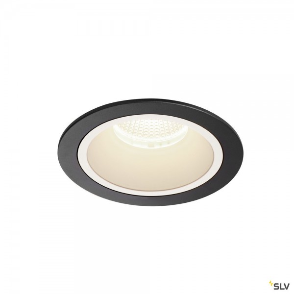 SLV 1003962 Numinos L, Deckeneinbauleuchte, schwarz/weiß, LED, 25,41W, 4000K, 2450lm, 20°