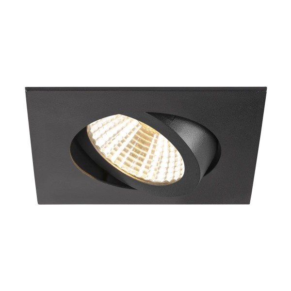 SLV 1007438 New Tria Universal 68, Einbauleuchte, schwarz, dim, LED, 8.6W, CCT 2500/3000/4000K, 38°