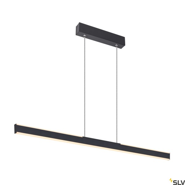 SLV 1006185 One Linear 100, Pendelleuchte, up&down, schwarz, dimmbar, LED, 24W, 2700K/3000K, 1280lm