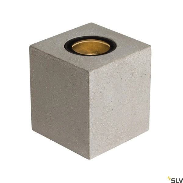 SLV 1006409 Concreto Square, Standleuchte außen, grau, IP65, QPAR51, GU10, max.10W