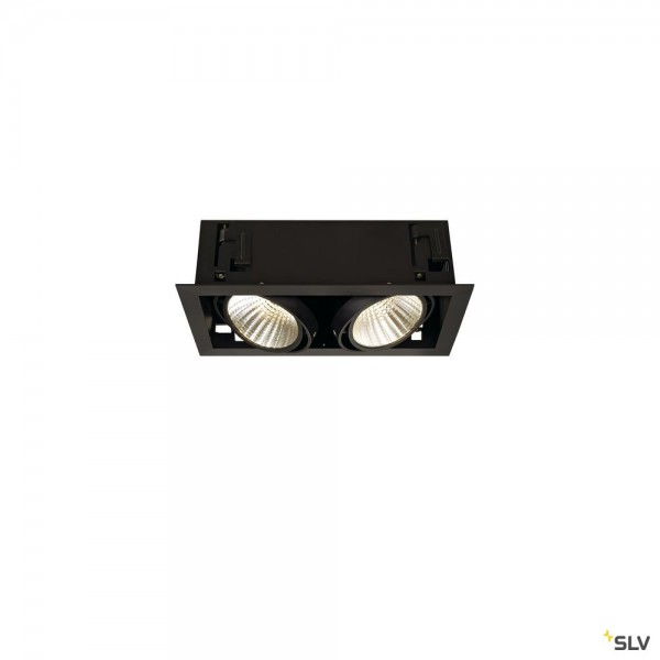 SLV 115740 Kadux 2 Set, Deckeneinbauleuchte, dimmbar 1-10V, LED, 54W, 3000K, 5200lm