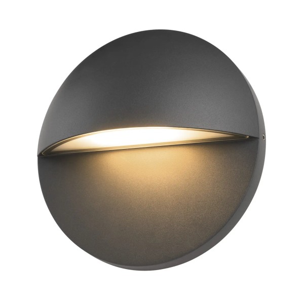 SLV 1007282 Lid II, LED-Wandlampe außen 22cm, dimmbar, IP65, 15W, CCT 27K/3K