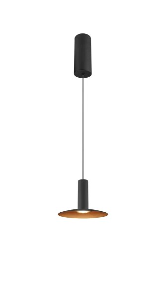 SLV 1010287 Lalu Set Elypse 15, LED-Hängelampe Scheibe, DIM, 9.5W, CCT 27/3K, in schwarz/bronze