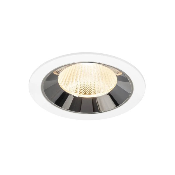 SLV 1009770 Numinos L, LED-Einbauspot, 17W, 2700K, 2400lm, 40°, in weiß/chrom