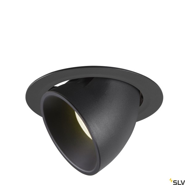 SLV 1006065 Numinos Gimble XL, Deckeneinbauleuchte, schwarz, LED, 37,4W, 4000K, 3600lm, 20°