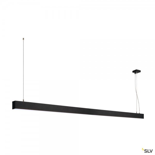 SLV 1001409 Glenos, Pendelleuchte, schwarz matt, dimmbar 1-10V, LED, 85W, 4000K, 6600lm