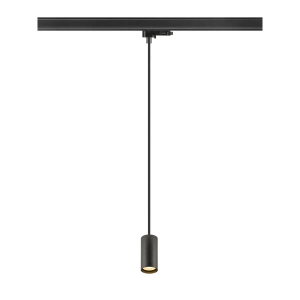 SLV 1011725 Enola 2.0 S, 3-Phasen Pendelleuchte Zylindrisch, GU10 MINI, in Schwarz