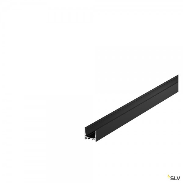 SLV 1000519 Grazia 3532, Aufbauprofil, schwarz, B/H/L 3,5x3.2x100cm, LED Strip max.B.2cm