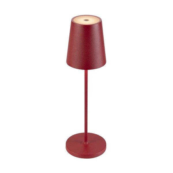 SLV 1007694 Vinolina Two, Akku Tischleuchte, rot, IP65, dimmbar, LED, 2W, 2200/2700/3000K, 190lm