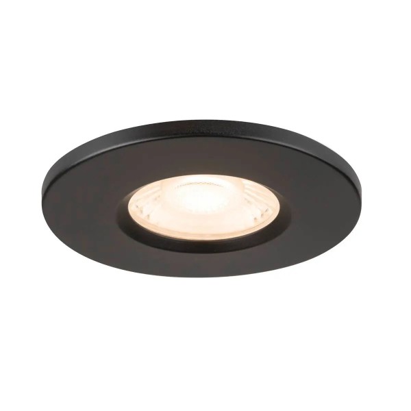 SLV 1011209 Universal Downlight Fix, LED-Einbaustrahler DIM, 5-7W, 27/3/4/65K, IP65, in Schwarz