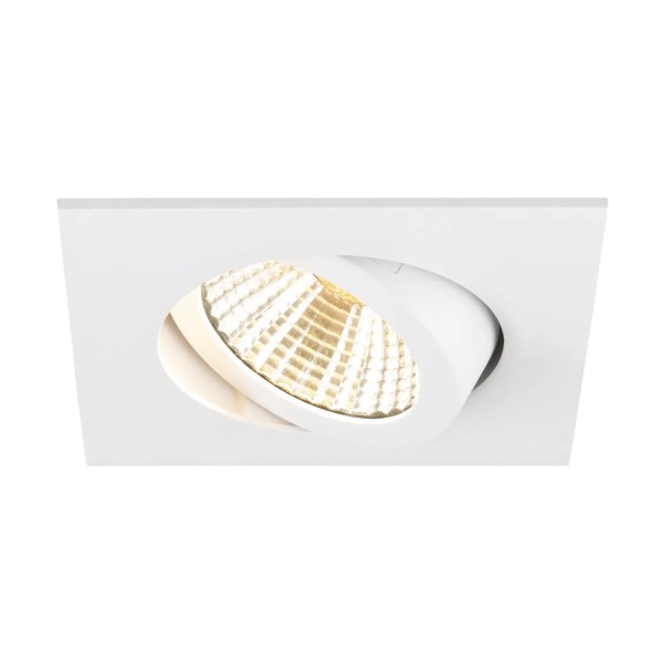 SLV 1007427 New Tria 68, Einbauleuchte, weiß, eckig, Dim-to-Warm, 11W, 1800-3000K, 700lm, 38°