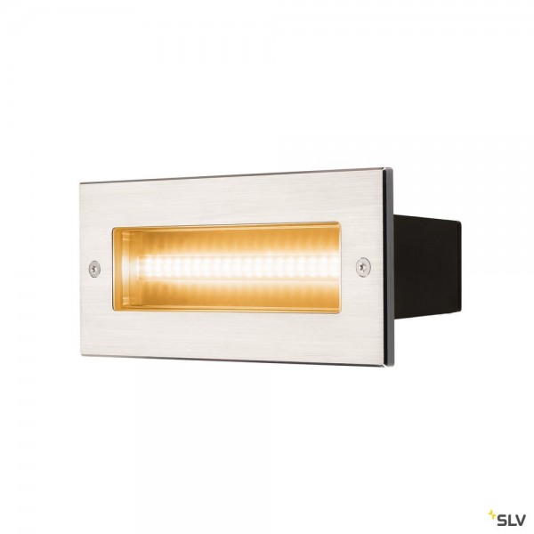 SLV 233650 Brick, Wandeinbauleuchte, Edelstahl, IP65, LED, 11W, 3000K, 950lm