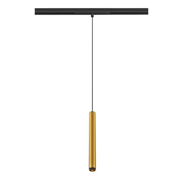 SLV 1008463 Grip! S, 48V LED-Hängeleuchte, DALI, 9.8W, 3000K, in gold/schwarz