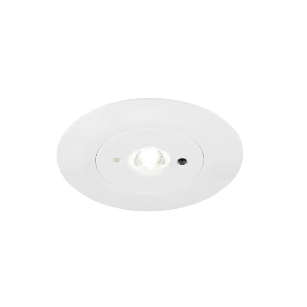 SLV 1010507 P-Light Notbeleuchtung mit 3h Notbetriebszeit, LED-Einbauleuchte, 2.8W, 5700K