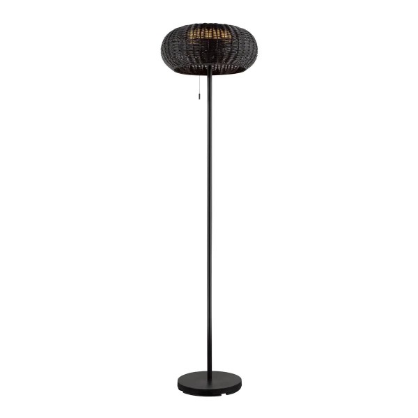 SLV 1008386 Adegan, LED Solar Stehlampe Outdoor, DIM, IP65, 4W, 2200K, in schwarz