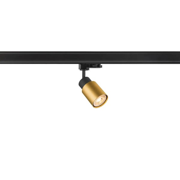 SLV 1008267 Puri 2.0 Tube, 3-Phasen Spot, GU10, in schwarz/gold