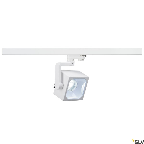 SLV 152781 Euro Cube, 3 Phasen, Strahler, weiß, LED, 26W, 4000K, 2740lm, 60°