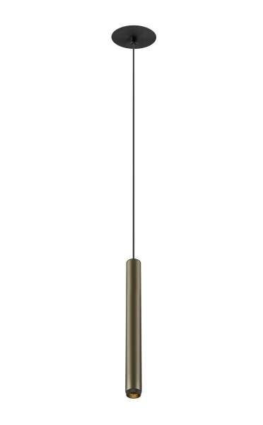 SLV 1009065 Grip! S, Schmale Einbau LED-Pendelleuchte Zylinder, DIM, 10W, 3K, in bronze/schwarz
