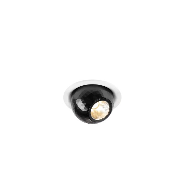 SLV 1010354 Dysko, LED-Einbaustrahler Rund, DIM, 6.4W, 2700K, in weiß/schwarz