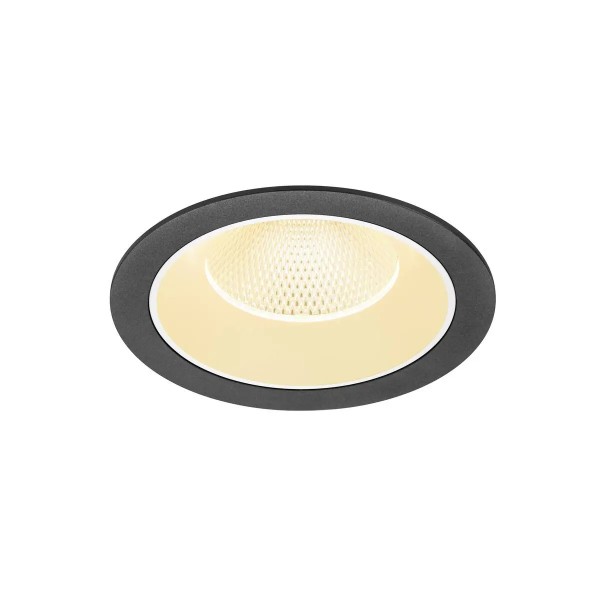 SLV 1009940 Numinos XL, LED-Einbauspot, 24W, 3000K, 3600lm, 40°, in schwarz/weiß