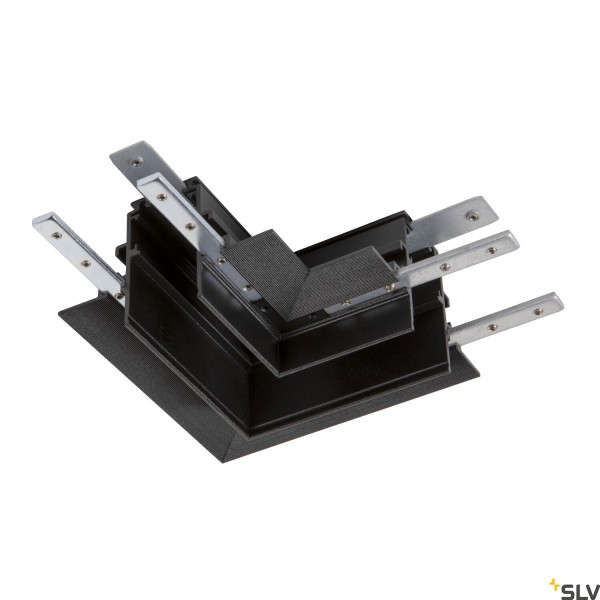 SLV 1006587 48V Track, Einbauschiene tief, L-Verbinder mechanisch, links, schwarz