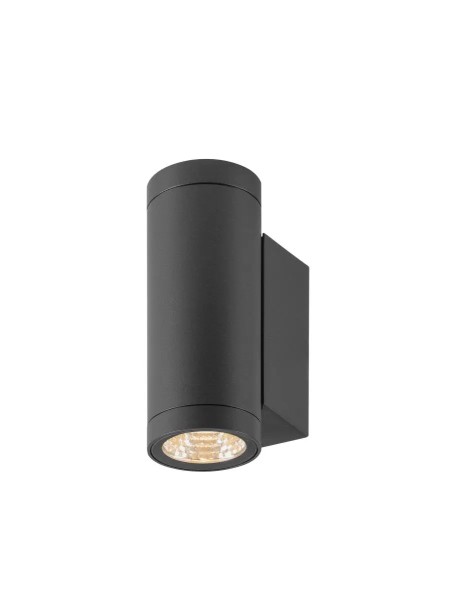 SLV 1010161 Helia Pro S, LED-Außenwandlampe Rund DALI, IP65, 3W, 27K, in anthrazit