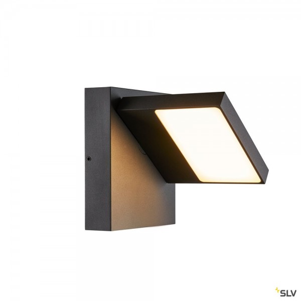 SLV 1002989 Abridor, Wandleuchte, anthrazit, IP55, LED, 14W, 3000K/4000K, 750lm