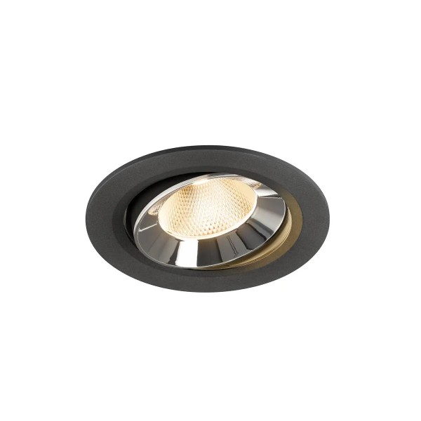 SLV 1009812 Numinos Move L, LED-Einbaustrahler, 17W, 2700K, 2400lm, 20°, in schwarz/chrom