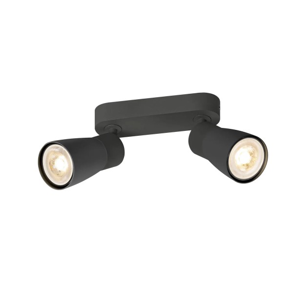 SLV 1008369 Puri 2.0 Dome, Strahler 2-flammig, GU10, in schwarz