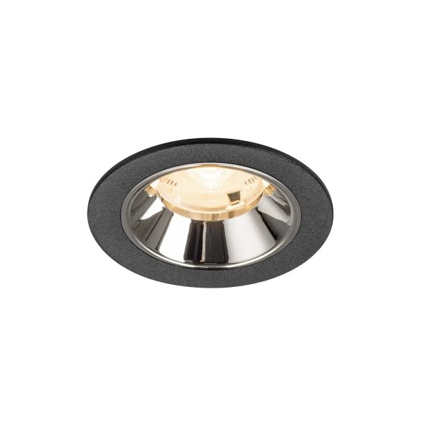 SLV 1009435 Numinos S, LED-Einbauspot, 6.7W, 2700K, 1000lm, 20°, in schwarz/chrom