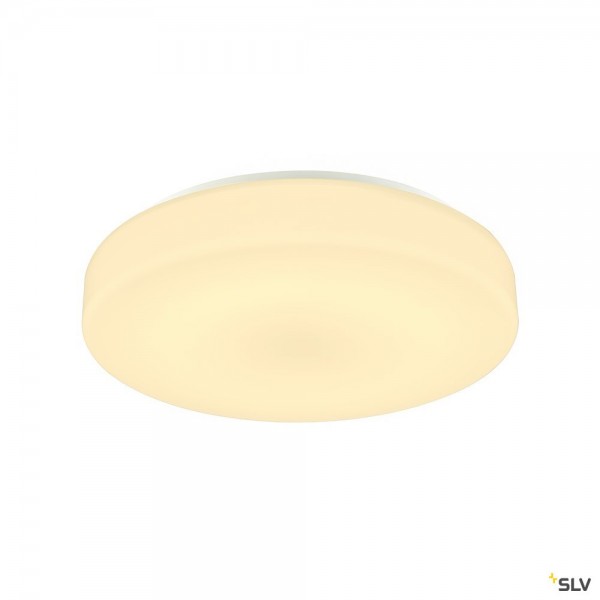 SLV 1002076 Lipsy 40 Drum, Wand- und Deckenleuchte, weiß, IP44, LED, 18W, 3000K/4000K, 2000lm