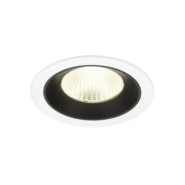 SLV 1009804 Numinos L, LED-Einbauspot, 17W, 4000K, 2700lm, 40°, in weiß/schwarz