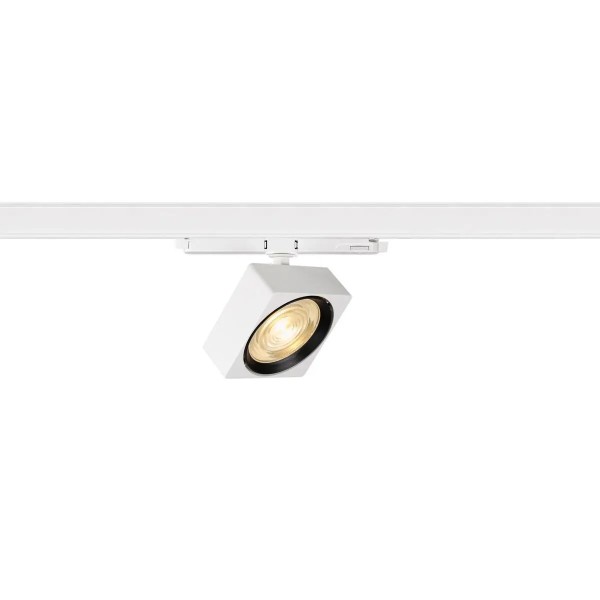 SLV 1010852 Euro Cube 2 L, LED 3-Phasen Spot Flach DALI, 21W, 3K, in weiß/schwarz