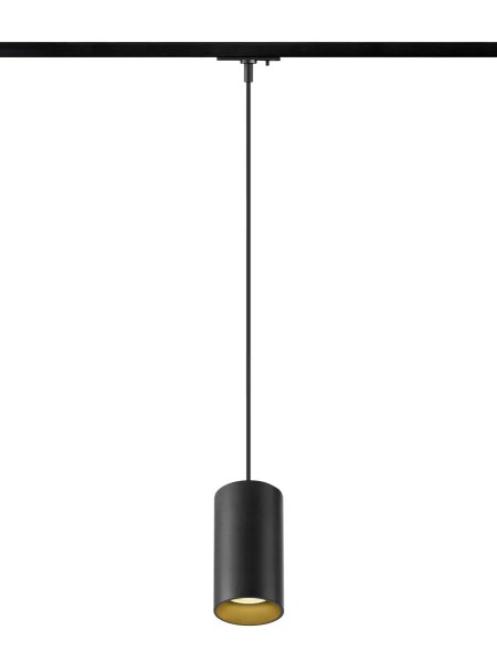 SLV 1010099 Asto Tube, Runde 1-Phasen Pendelleuchte Zylindrisch, GU10, in schwarz