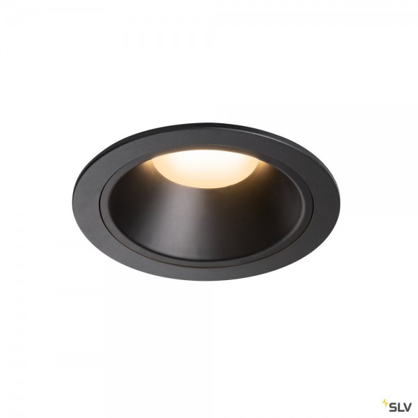 SLV 1004015 Numinos XL, Deckeneinbauleuchte, schwarz, LED, 37,4W, 3000K, 3300lm, 55°