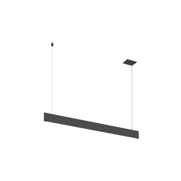 SLV 1011940 Linius 120, Schmale Einbau LED-Pendelleuchte Up & Down, dimmbar, 34W, 3000K, in Schwarz