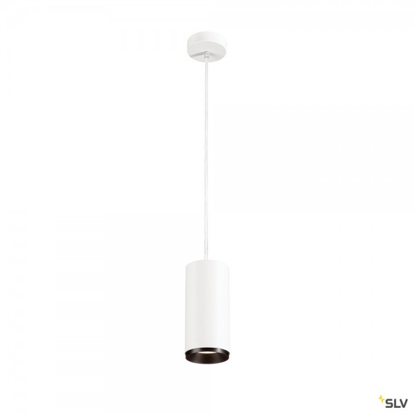 SLV 1004359 Numinos L, Pendelleuchte, weiß/schwarz, dimmbar C, LED, 28W, 4000K, 2620lm, 36°