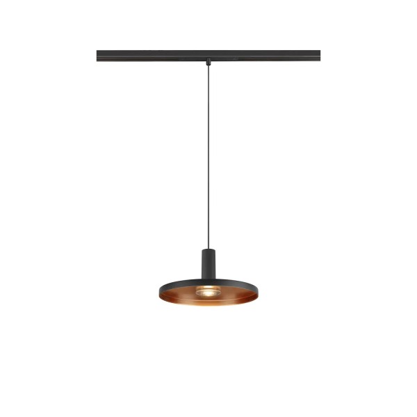 SLV 1007749 Lalu Plate 22, 48V LED-Hängeleuchte, schwarz, DALI, 8W, 3000K