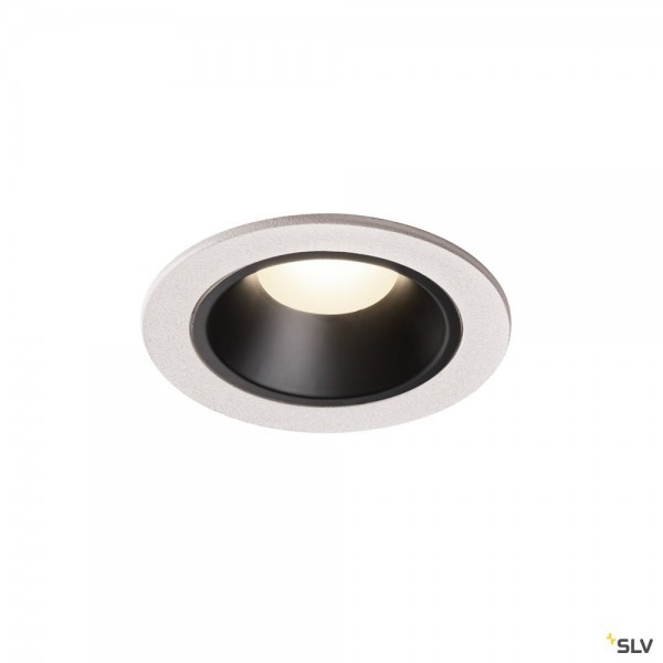 SLV 1003832 Numinos S, Deckeneinbauleuchte, weiß/schwarz, LED, 8,6W, 4000K, 730lm, 40°