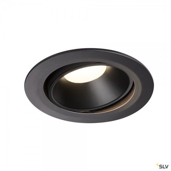 SLV 1003748 Numinos Move XL, Deckeneinbauleuchte, schwarz, LED, 37,4W, 4000K, 3600lm, 40°