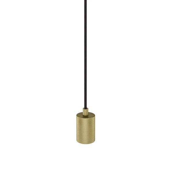 SLV 1010421 Fitu, Pendelleuchte Aluminium geriffelt, E27, 500cm, in gold