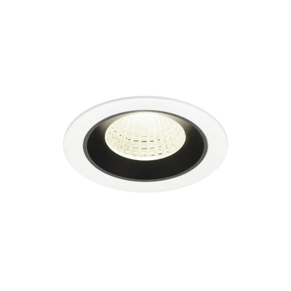 SLV 1009646 Numinos M, LED-Einbauspot, 12W, 4000K, 1900lm, 55°, in weiß/schwarz